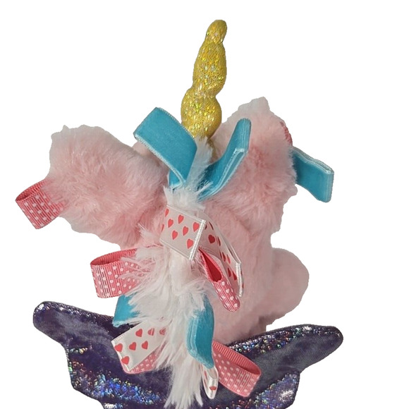 Make Believe Ideas 2021 Unicorn Pink Stuffed Animal Toy Rattle Teether 14 Inch - Picture 7 of 13